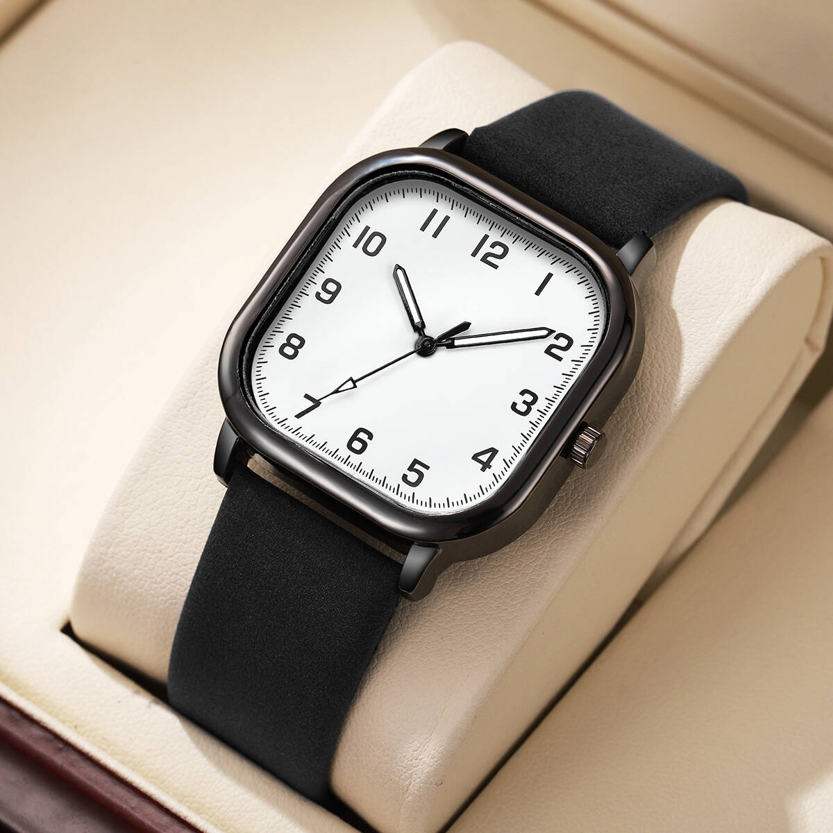 Leather Watch Band Men - Moda masculina relógios de negócios simples