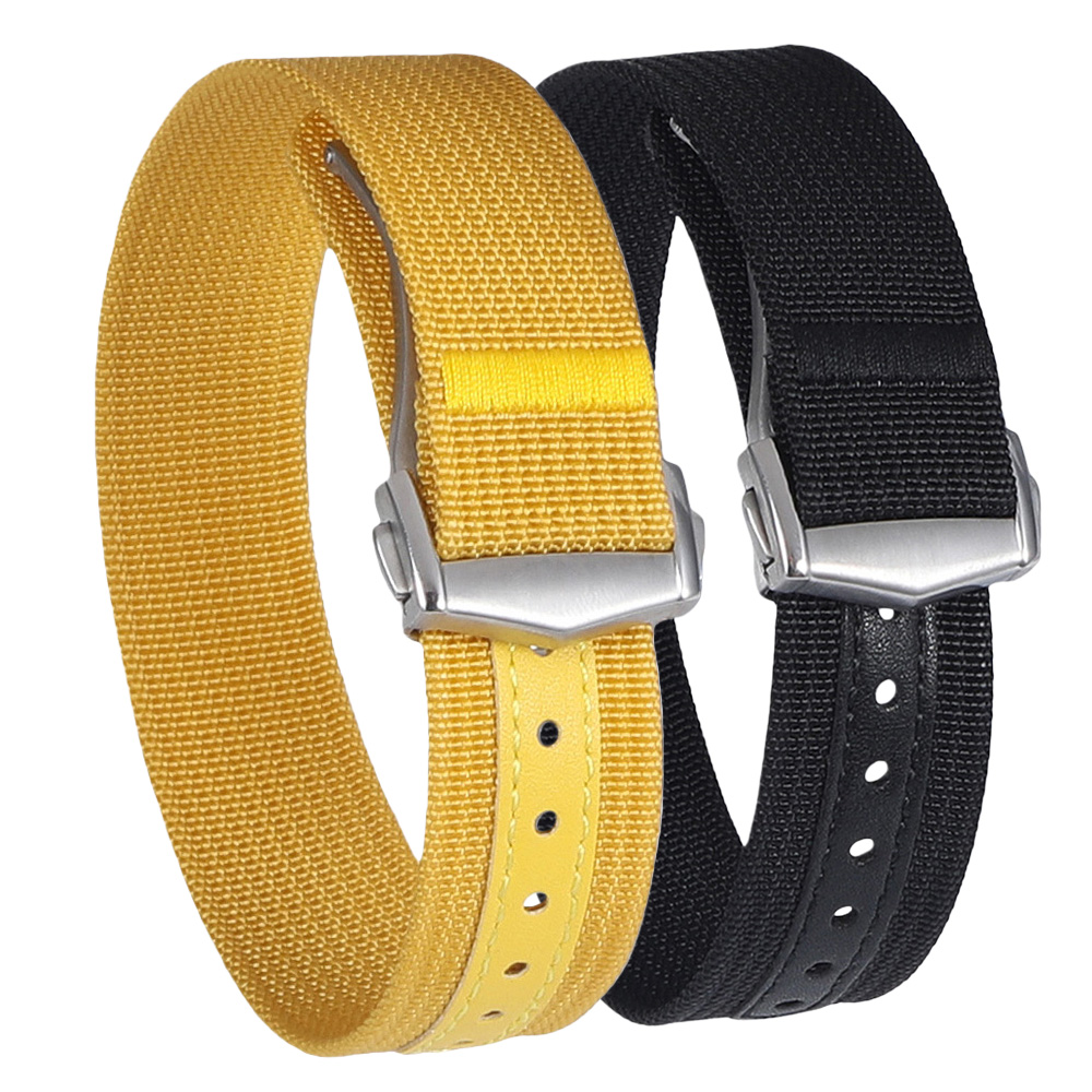 Nato Strap Nylon - Fivela dobrável pulseira de relógio de