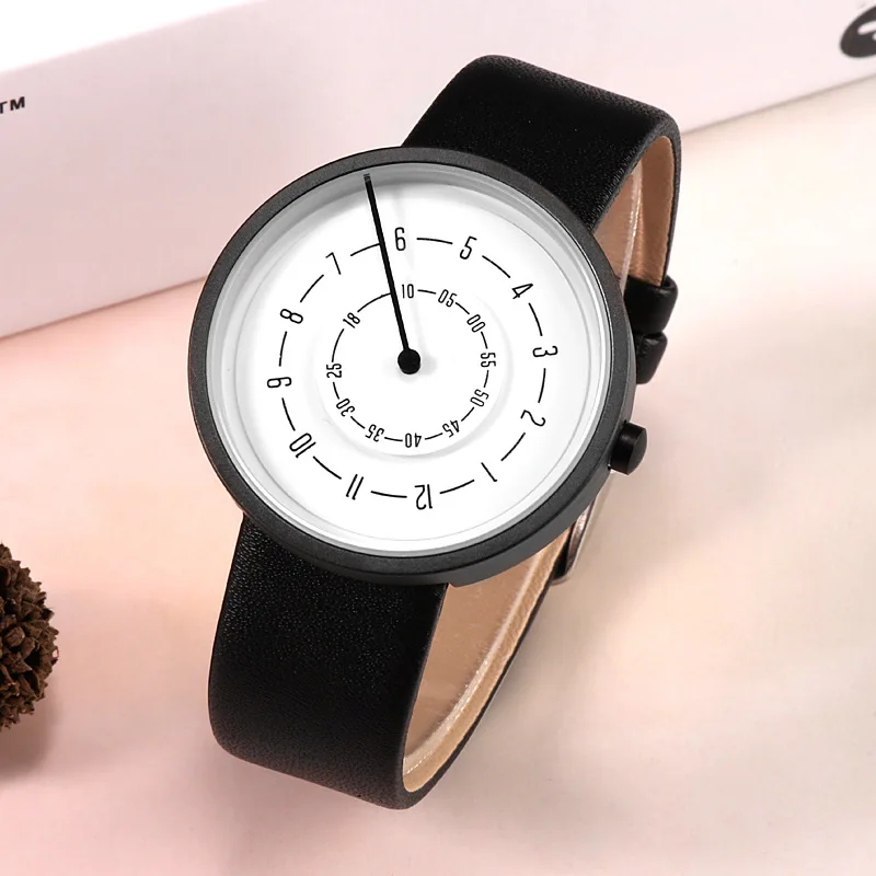Leather Watch Band Men - 2020 relógios criativos moda simples relógios