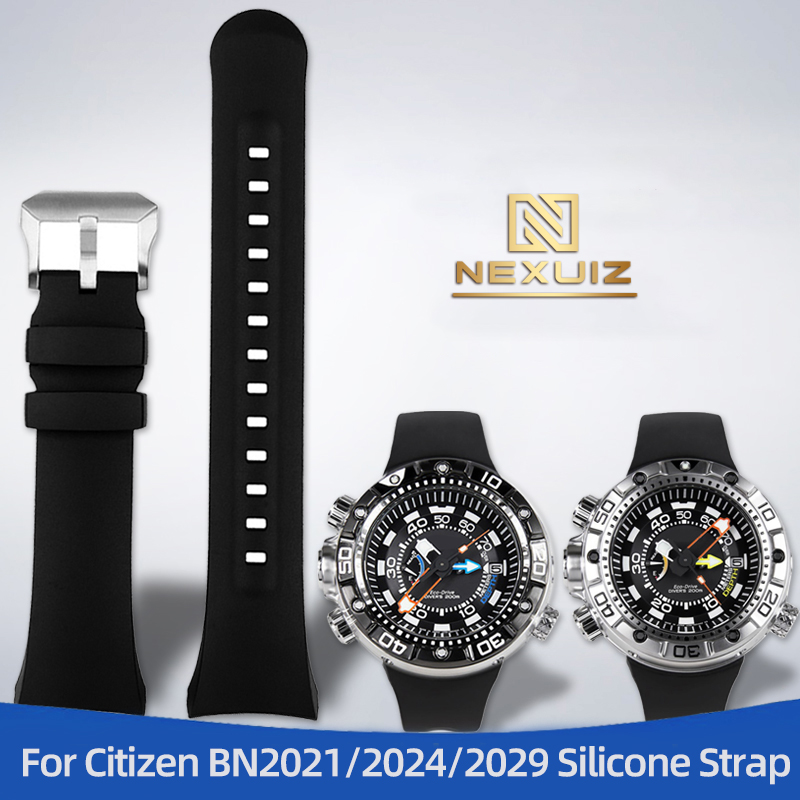 Citizen Watch Promaster - Pulseira de relógio de silicone curvada