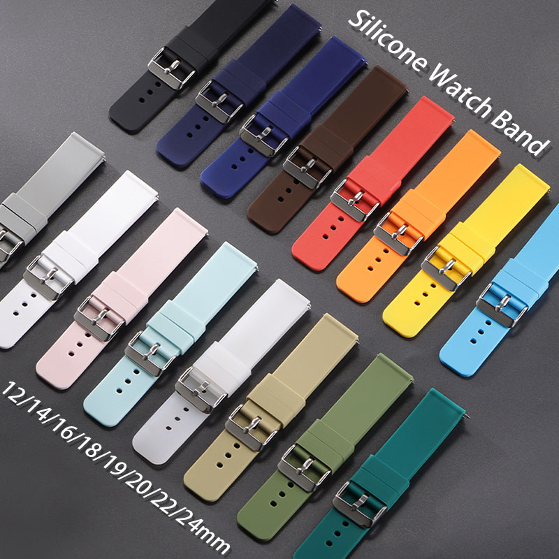 Pulseira de silicone 12mm 14mm - Canvas Strap Watch avaliação e preço