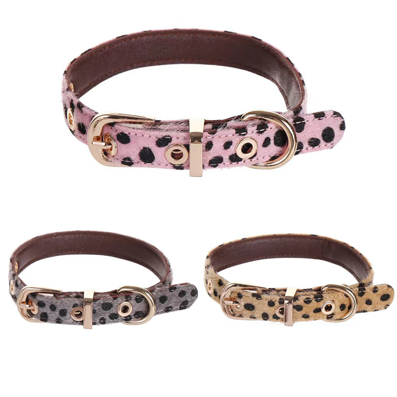 Coleira de cachorro pequena co - Leather Strap Quick Release avaliação e preço