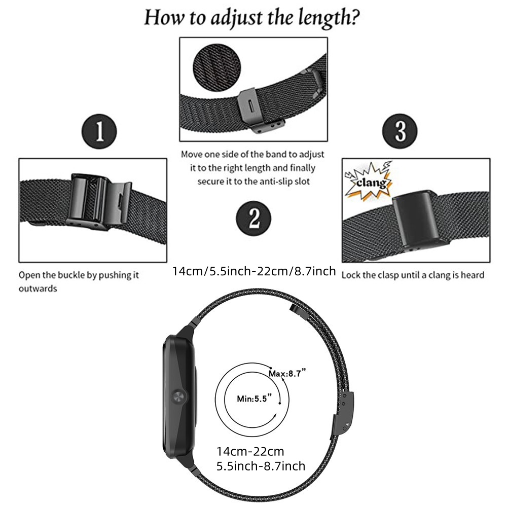 Bandas de metal para Garmin Vi - Mesh Strap Metal avaliação e preço